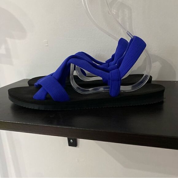 Lava Island Blue Sandals Womens Size 7 1/2 to 8 1/2 - Picture 1 of 6